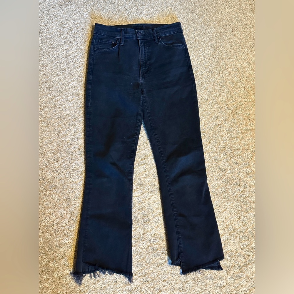 MOTHER Black Jeans / The Insider Crop Size 28